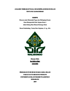 Kompilasi hukum islam pdf